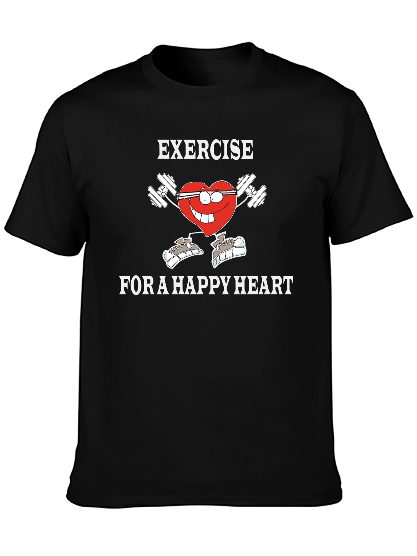 Exercise for a Happy Heart Graphic Tee