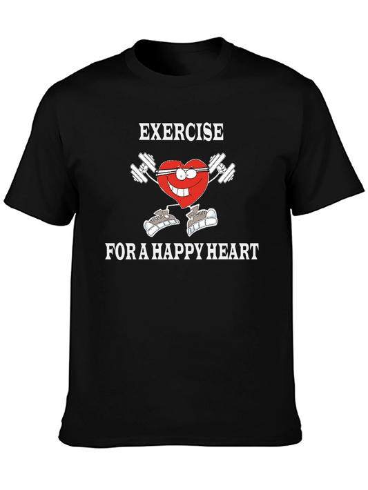 Exercise for a Happy Heart Graphic Tee
