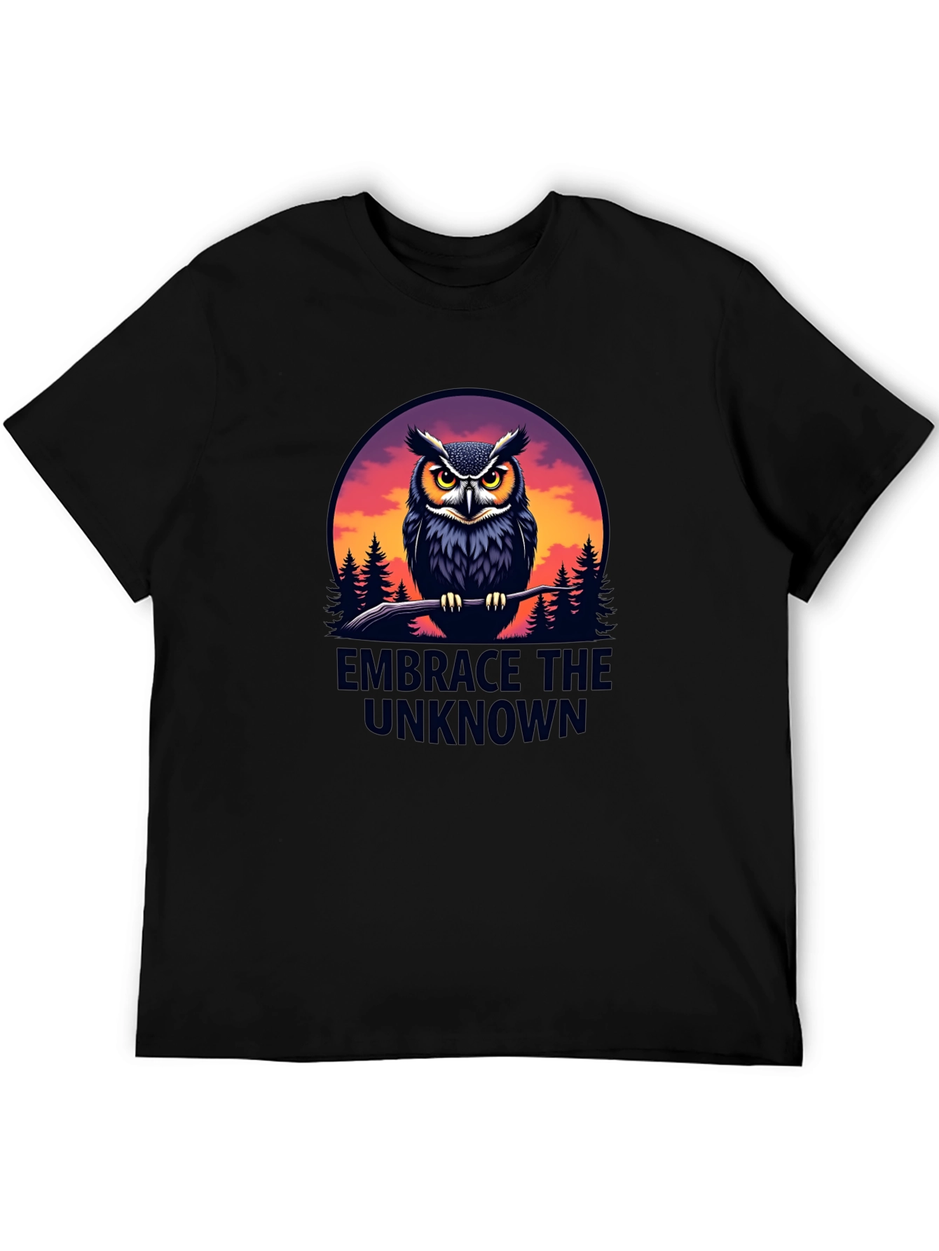 Embrace the Unknown Owl Graphic T-Shirt