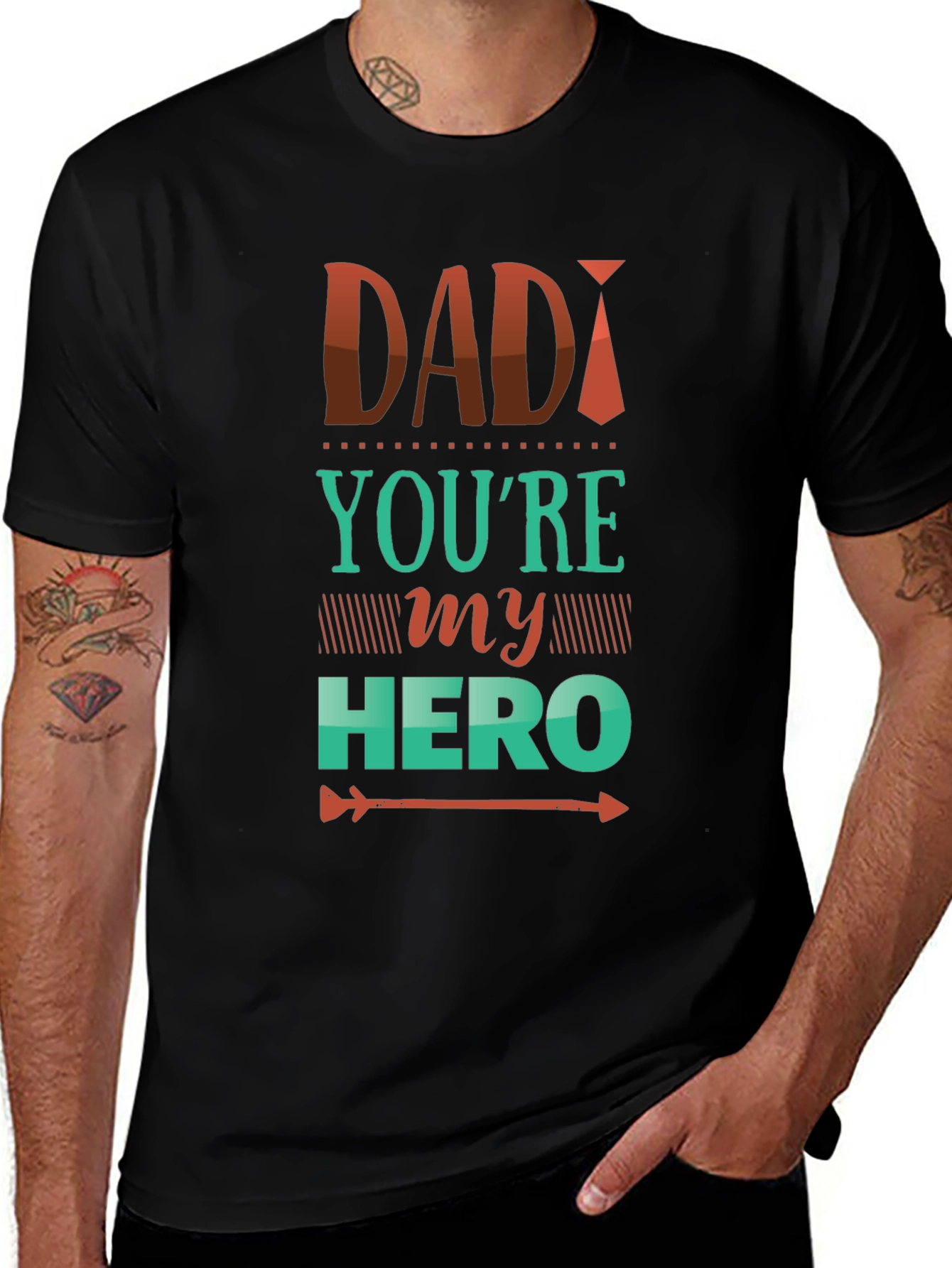 Dad Youre My Hero Graphic T-Shirt