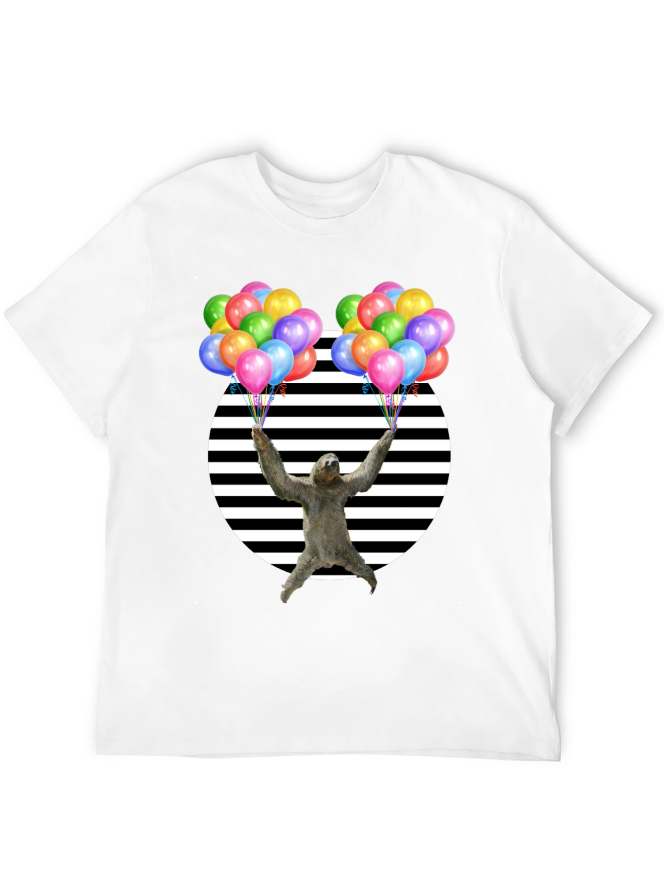 Sloth Balloons Graphic T-Shirt - Unisex Design