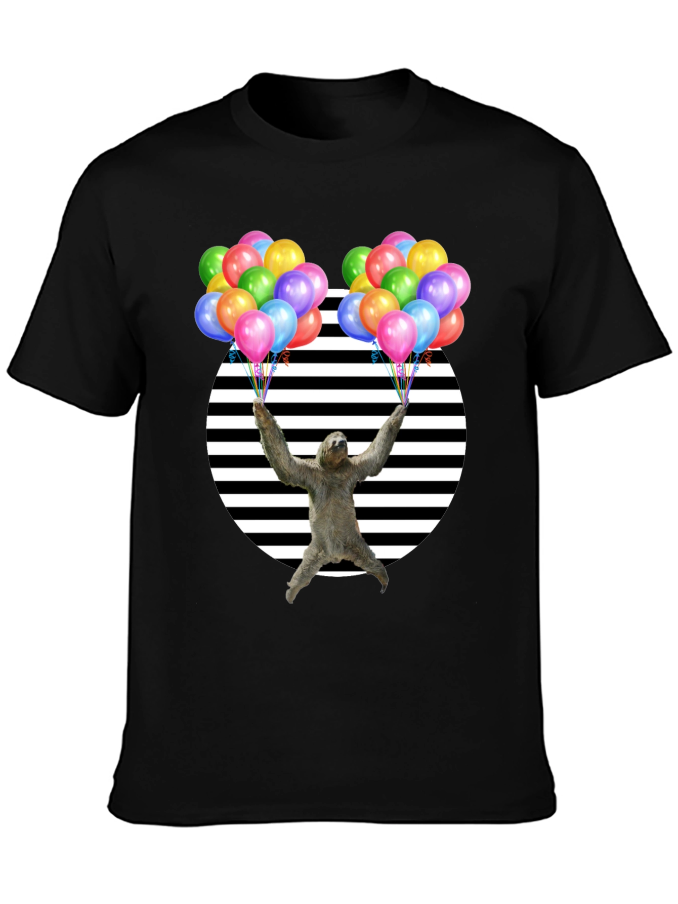 Sloth Balloons Graphic T-Shirt - Unisex Design