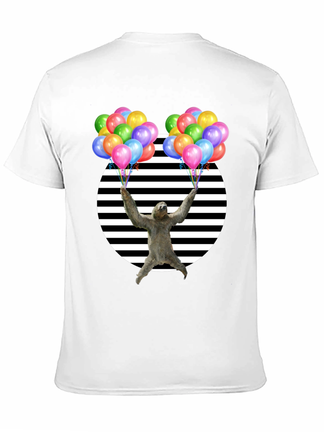 Sloth Balloons Graphic T-Shirt - Unisex Design