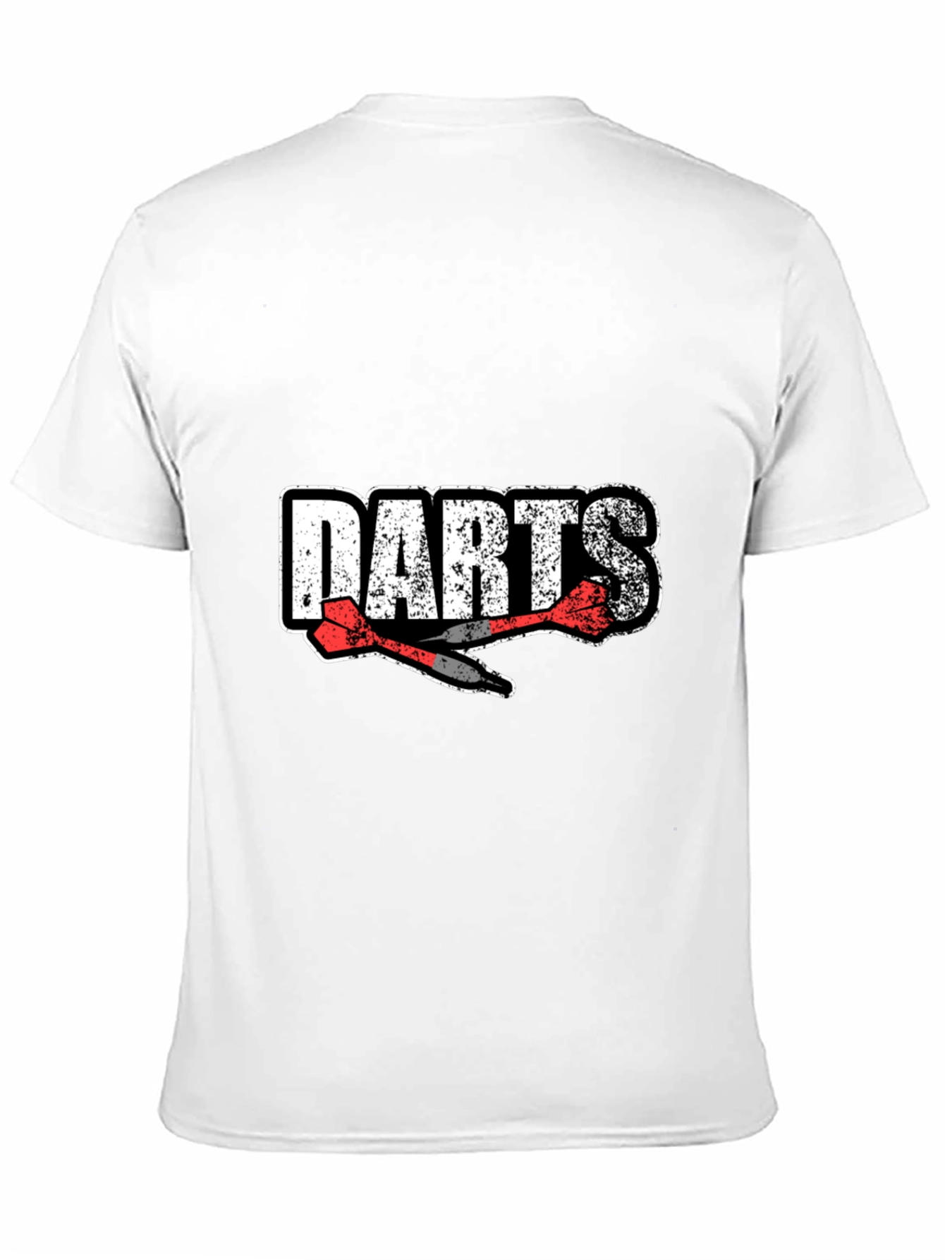 Darts Graphic Tee - Black Cotton Casual Wear