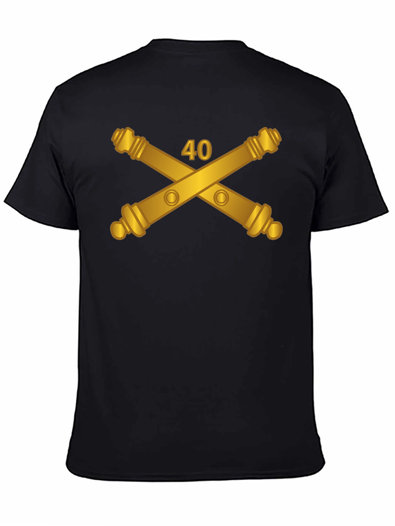 Crossed Cannons 40 T-Shirt - Artillery Unit Pride