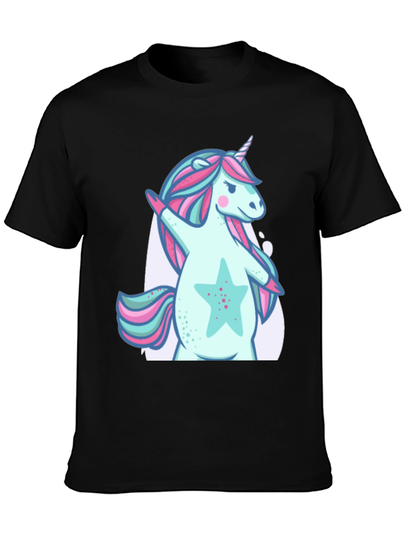 Unicorn Dab Black T-Shirt