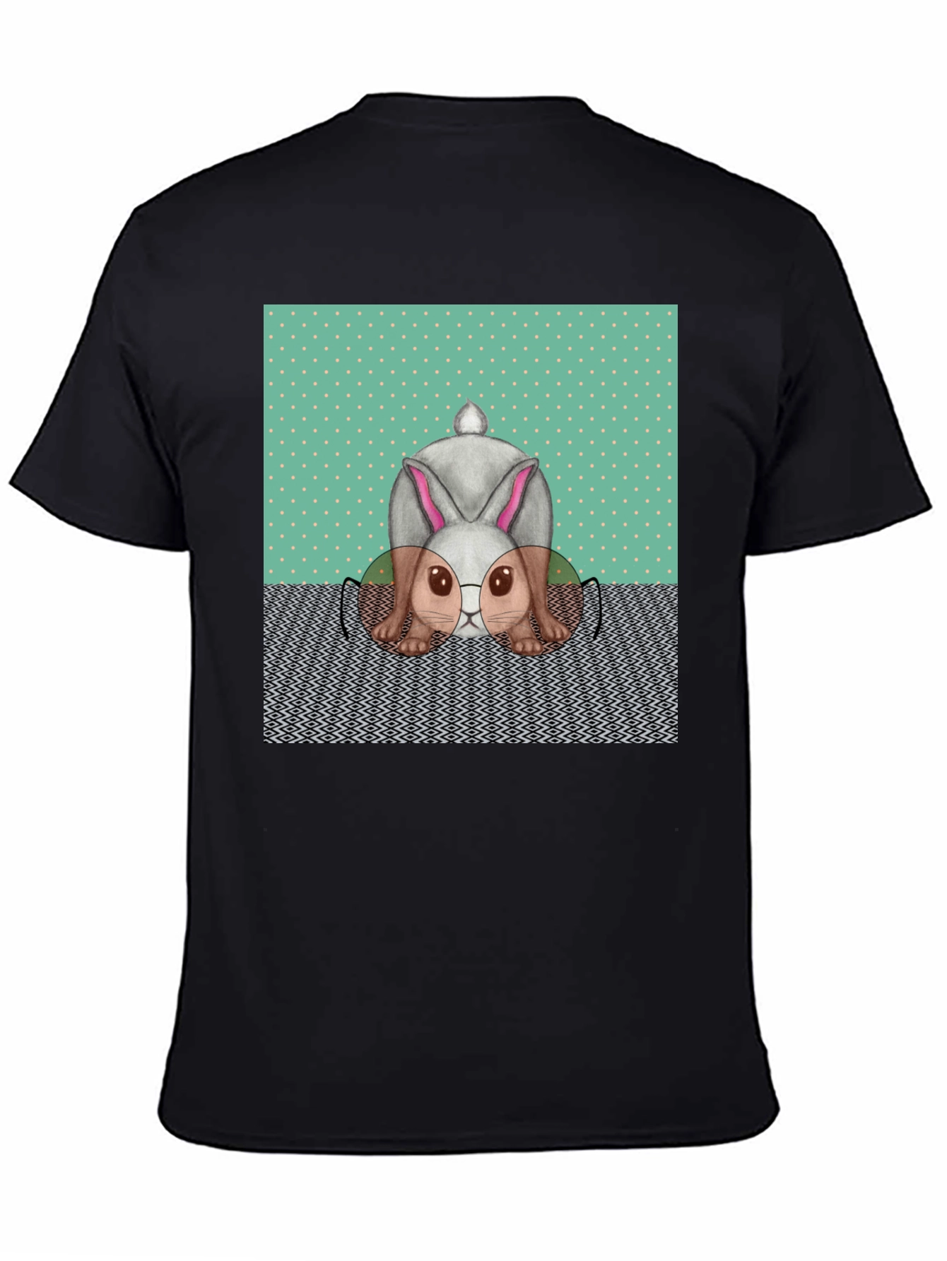 Funny Bunny T-Shirt - Reading Rabbit Design