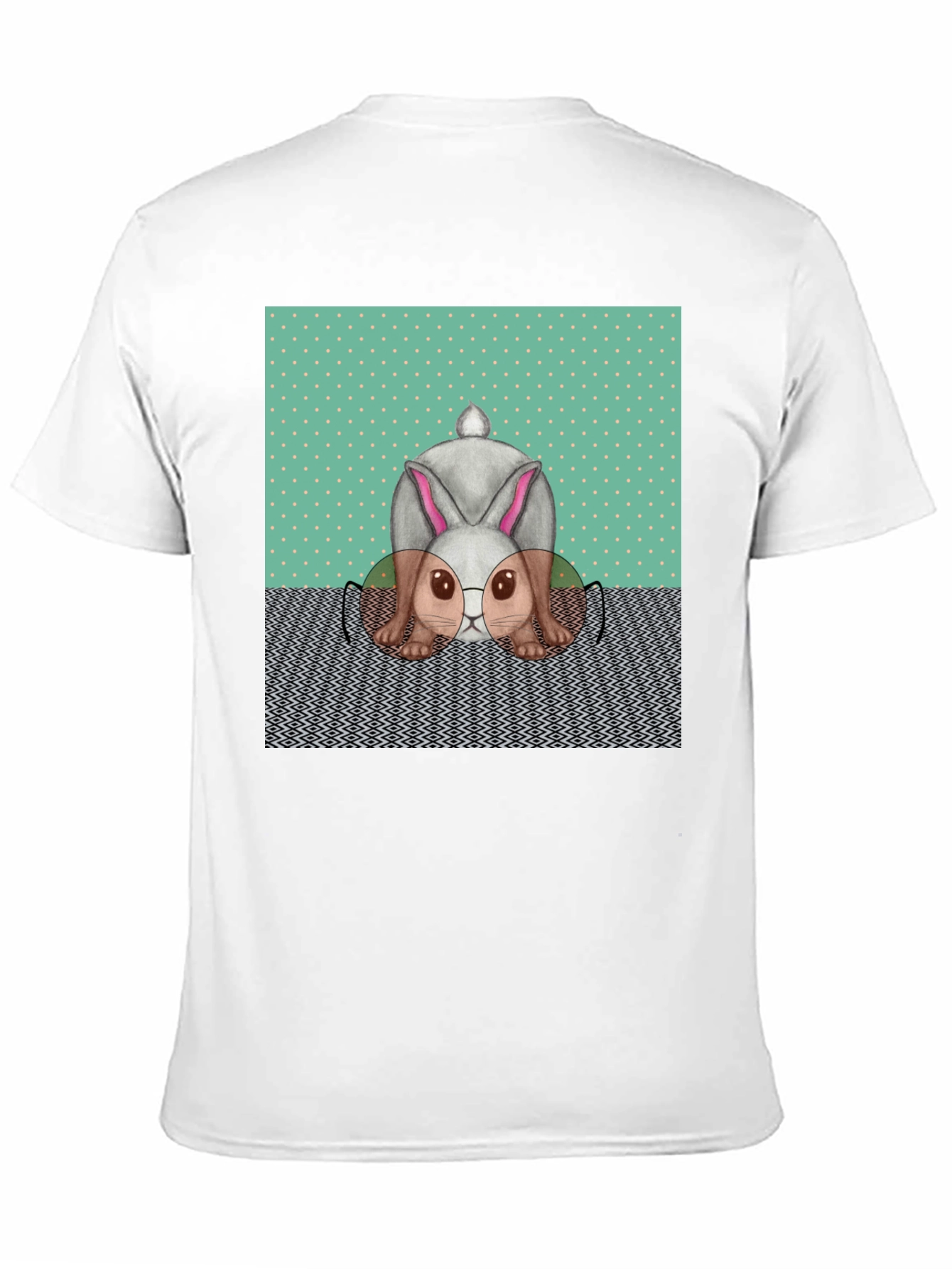 Funny Bunny T-Shirt - Reading Rabbit Design