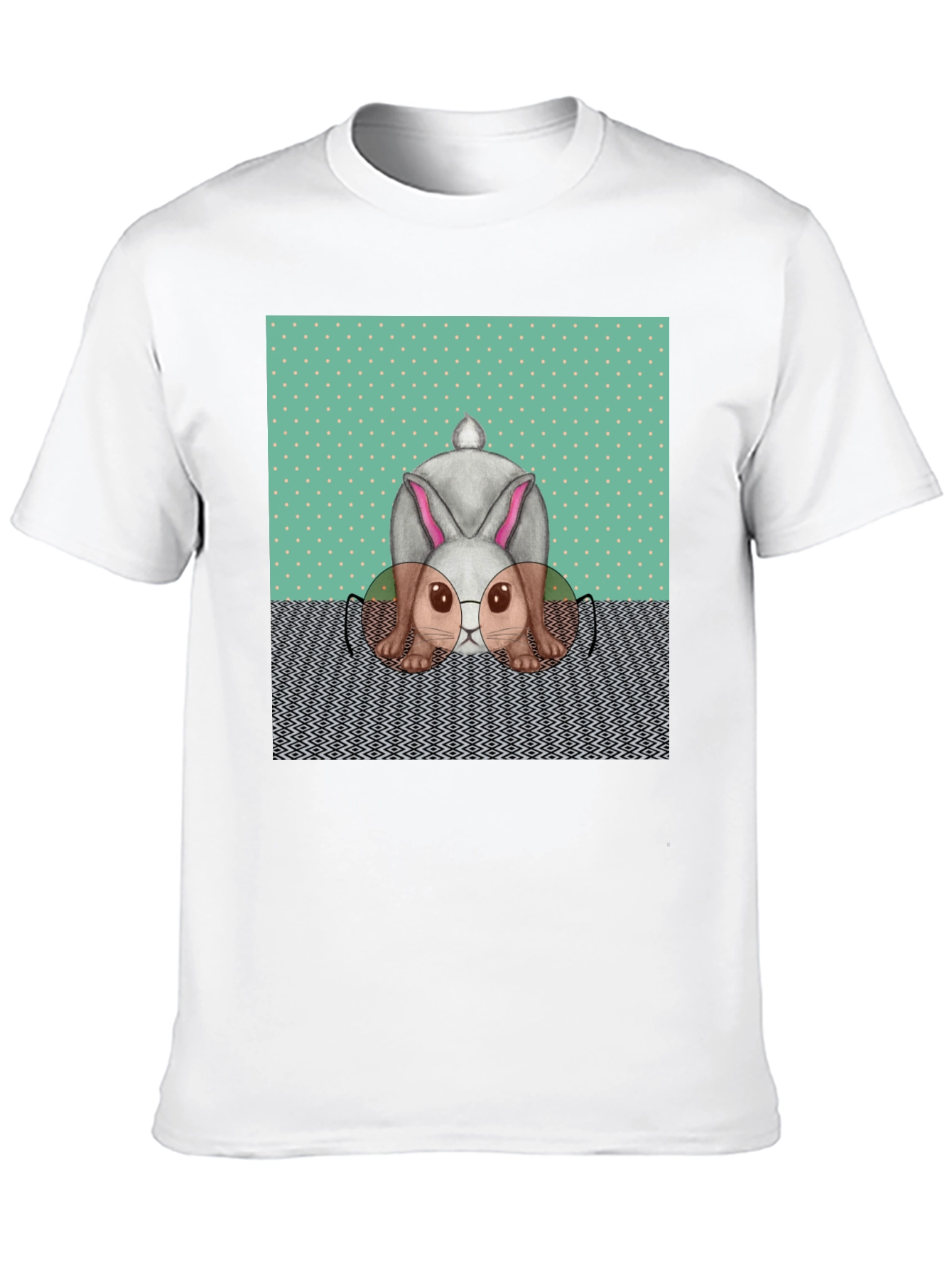 Funny Bunny T-Shirt - Reading Rabbit Design