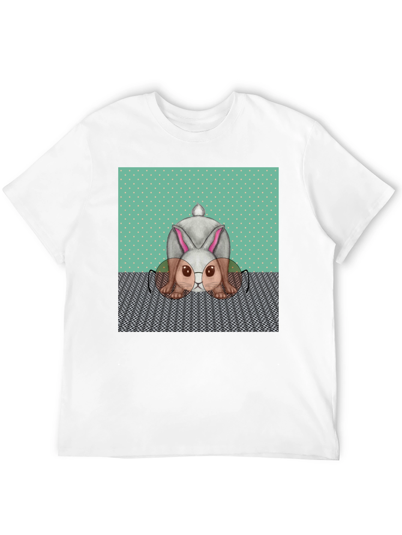 Funny Bunny T-Shirt - Reading Rabbit Design