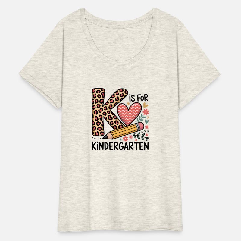 K Is For Kindergarten Teacher Leopard First Day
