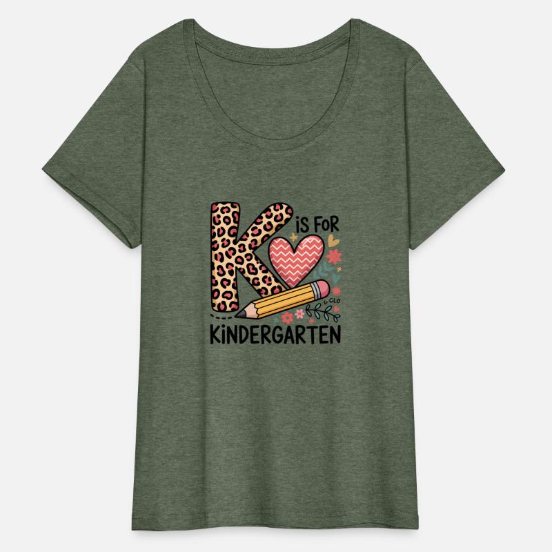 K Is For Kindergarten Teacher Leopard First Day