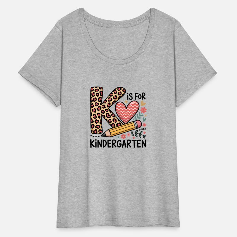 K Is For Kindergarten Teacher Leopard First Day