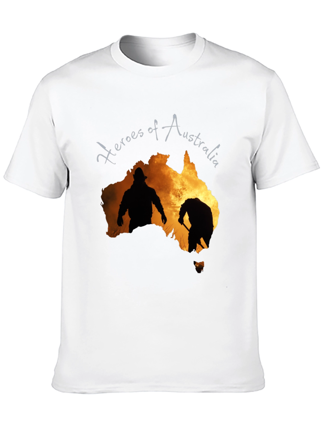 Heroes of Australia Graphic Tee - Black
