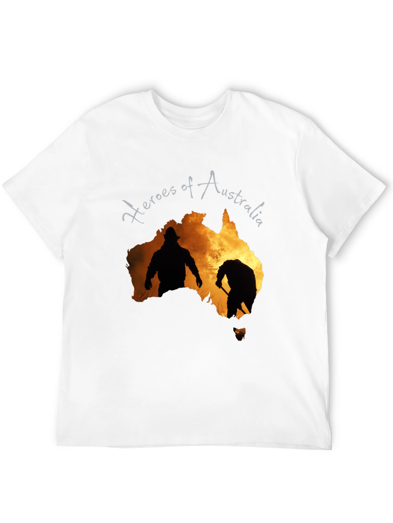 Heroes of Australia Graphic Tee - Black