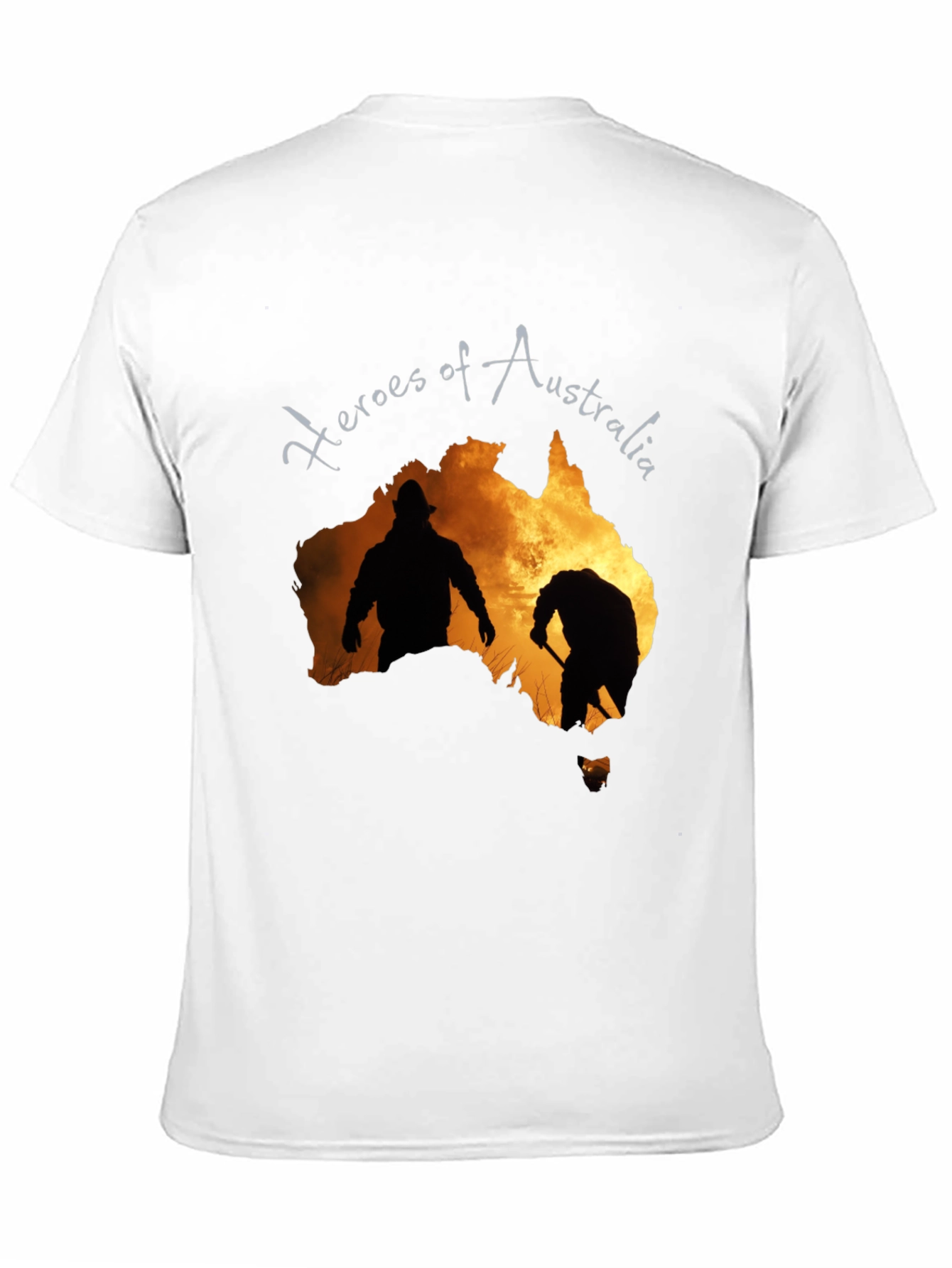 Heroes of Australia Graphic Tee - Black