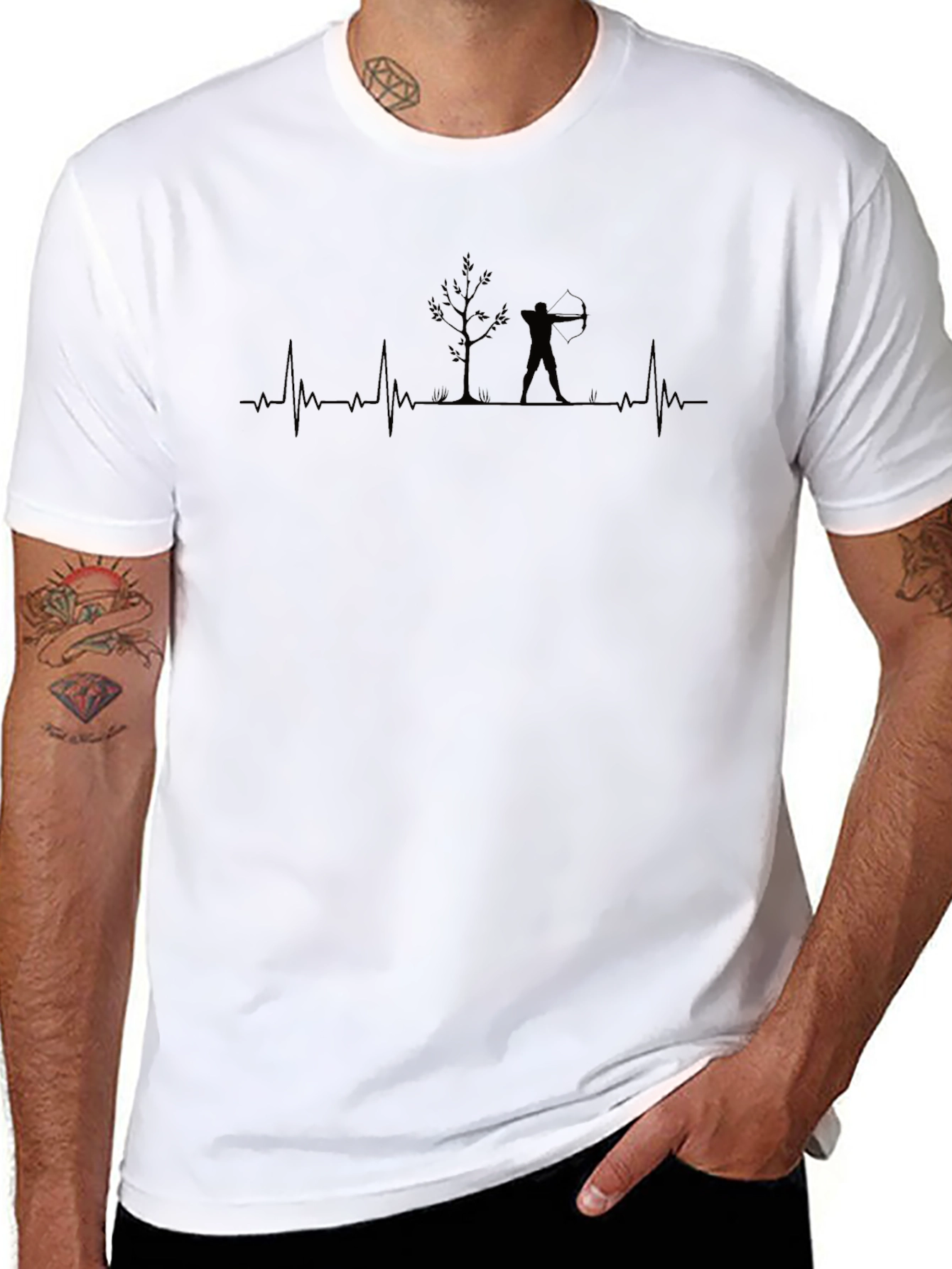 Archer Heartbeat T-Shirt - Bow Hunting Tee