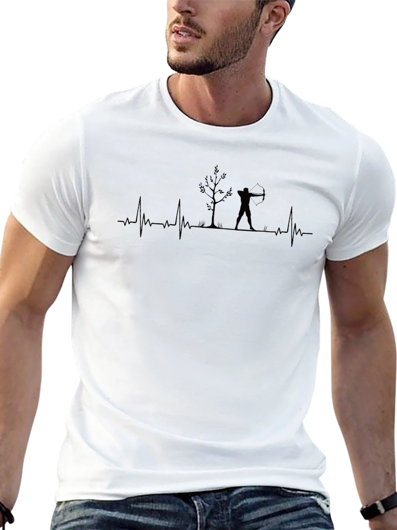 Archer Heartbeat T-Shirt - Bow Hunting Tee