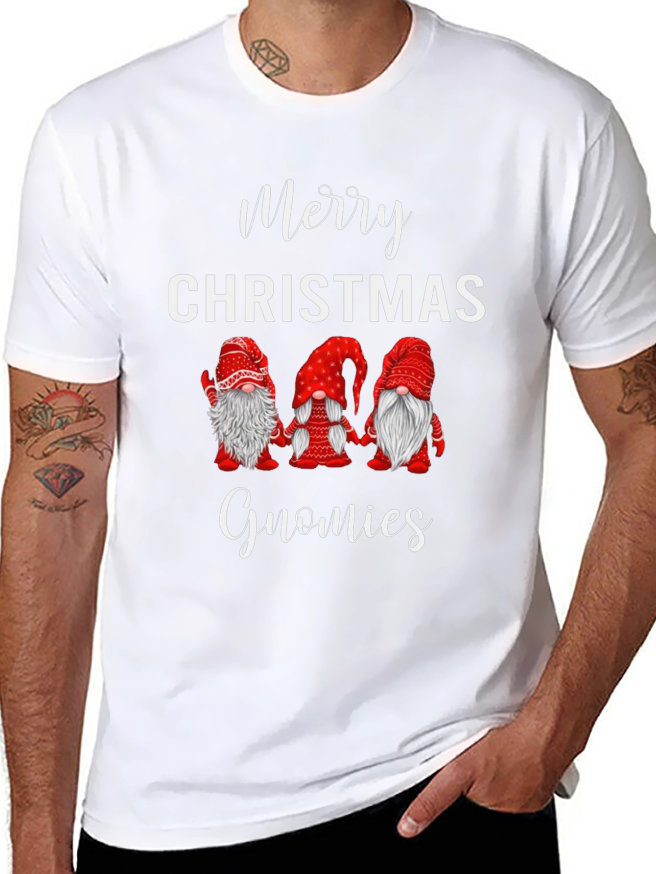 Merry Christmas Gnomies Graphic Tee