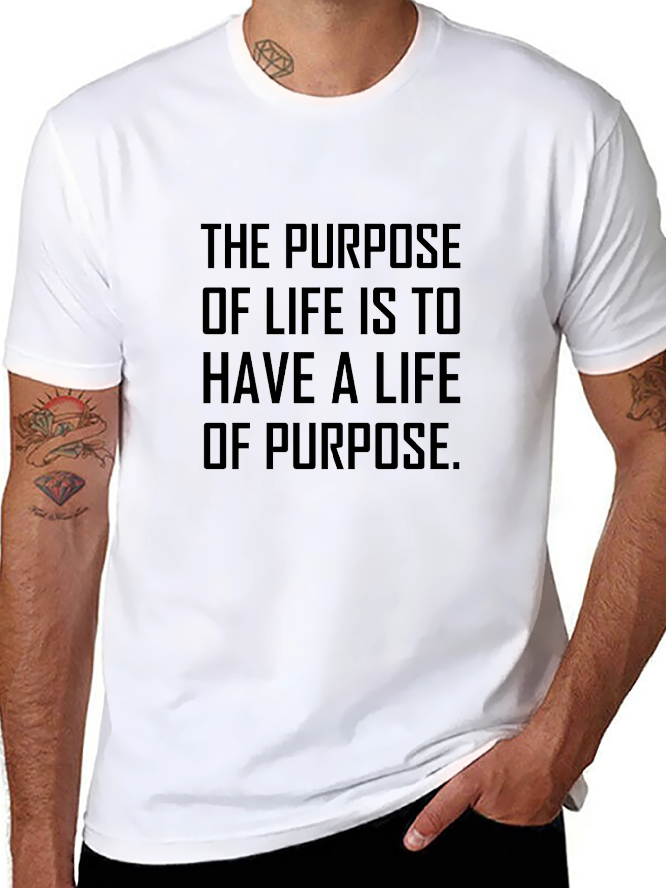 Purpose of Life Black T-Shirt