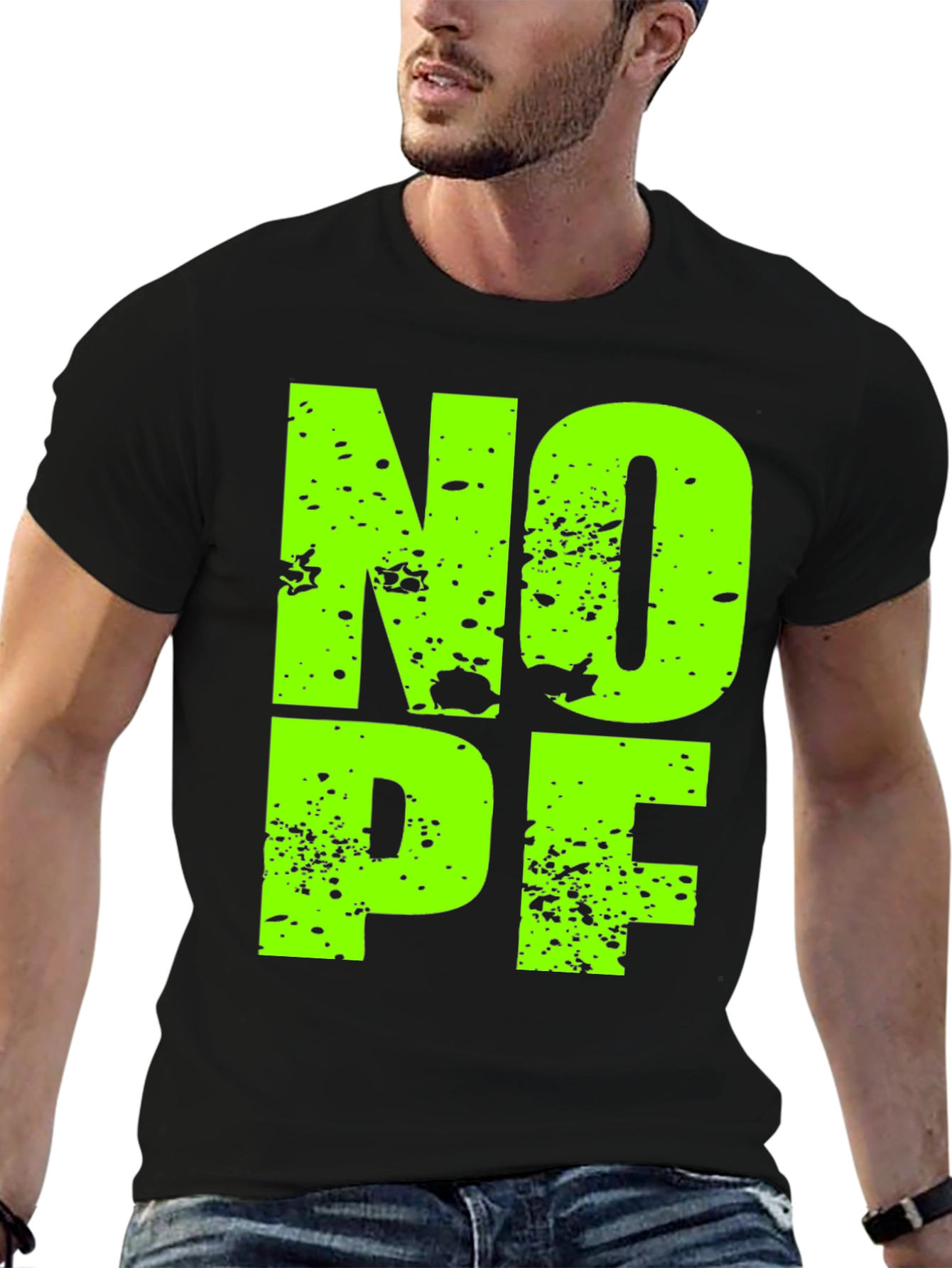 Nope T-Shirt Mens Graphic Tee