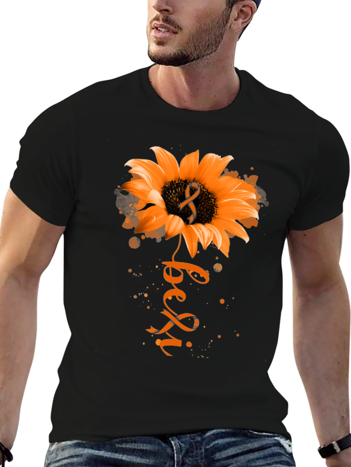 Sunflower Leukemia Awareness T-Shirt