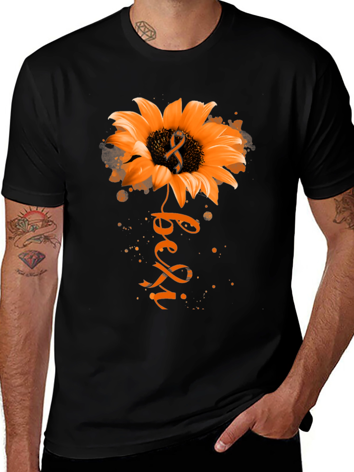 Sunflower Leukemia Awareness T-Shirt