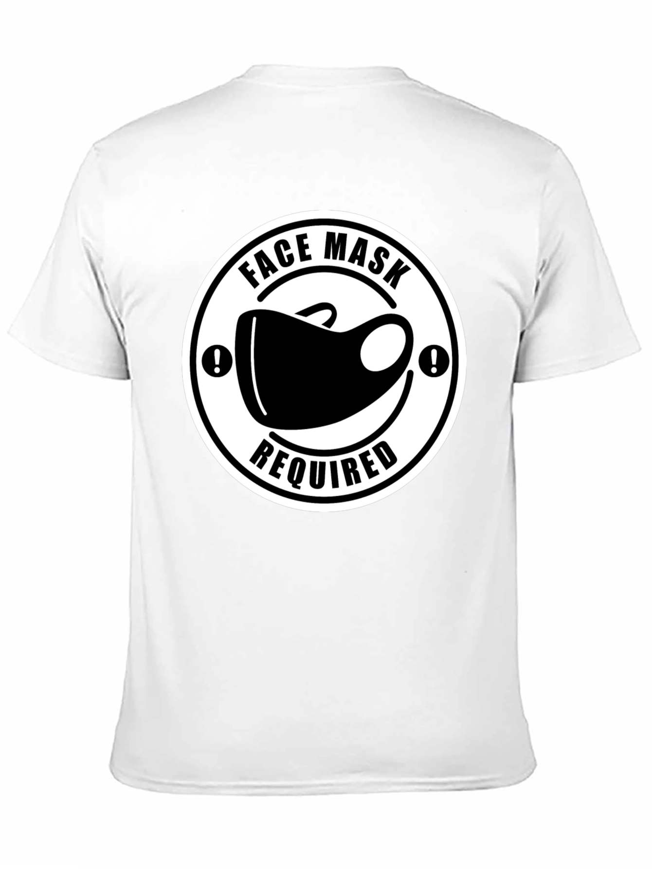 Face Mask Required T-Shirt - Black Novelty Tee