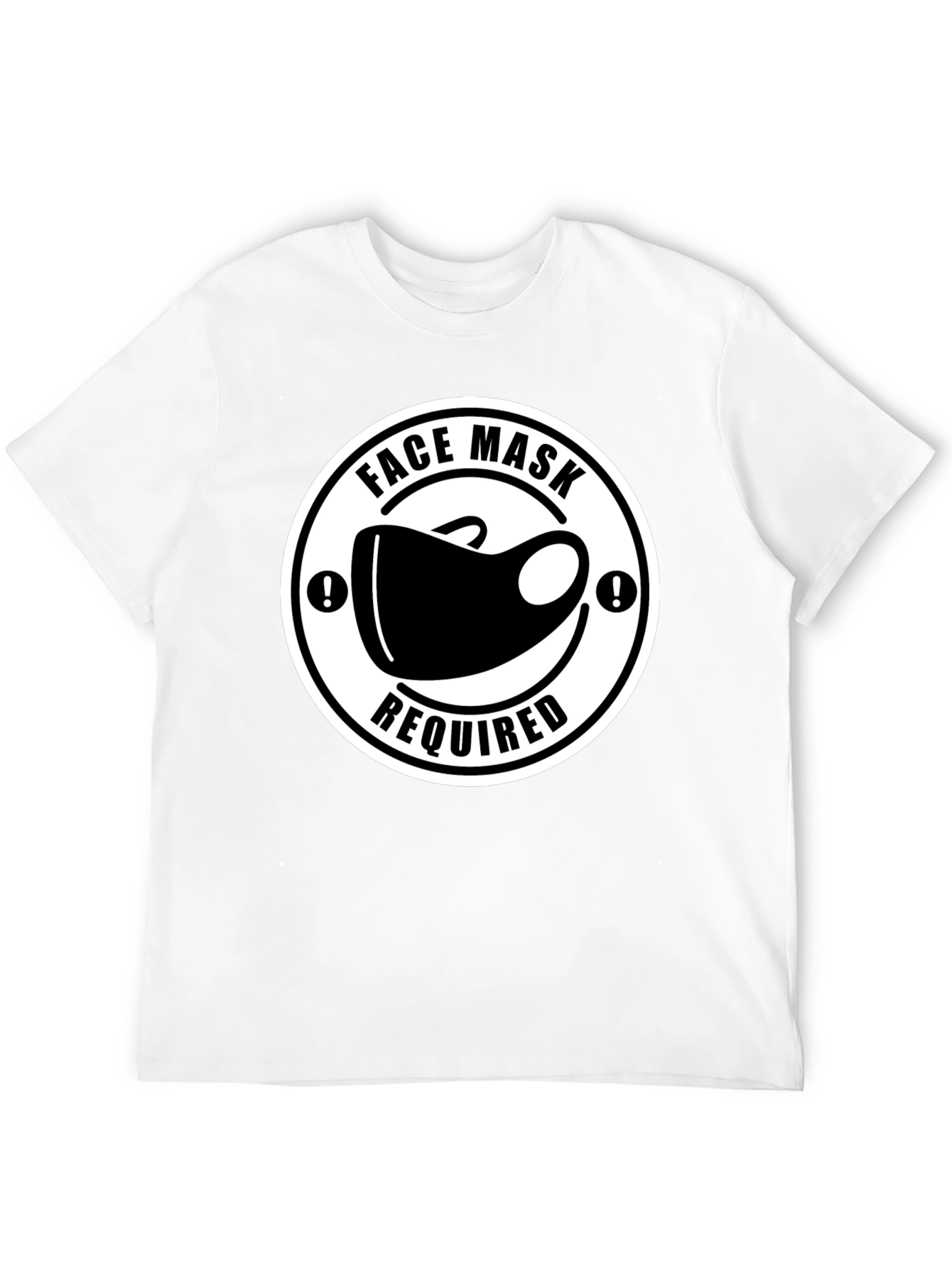 Face Mask Required T-Shirt - Black Novelty Tee