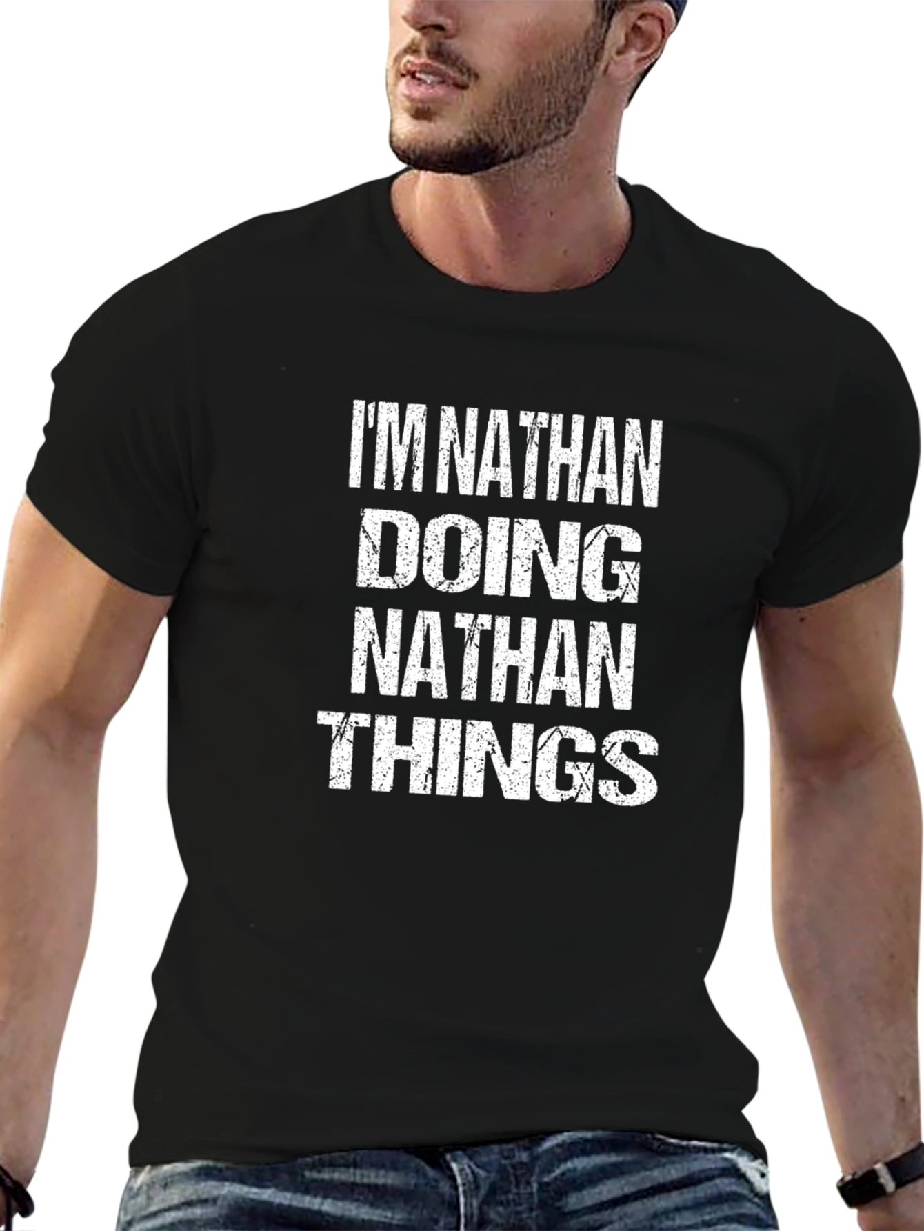 Im Nathan Doing Nathan Things Black T-Shirt