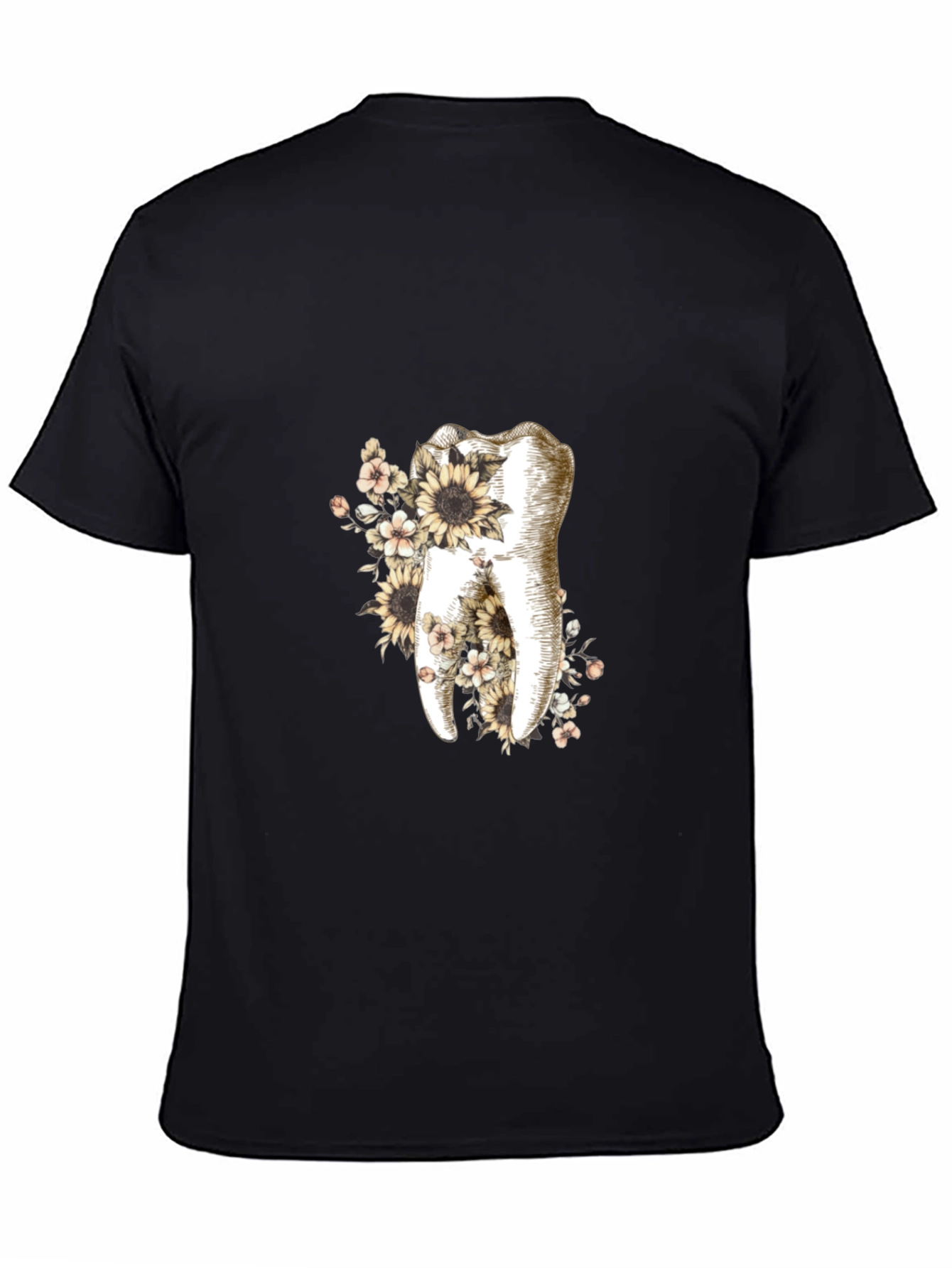 Floral Tooth Graphic Tee - Dentist Gift