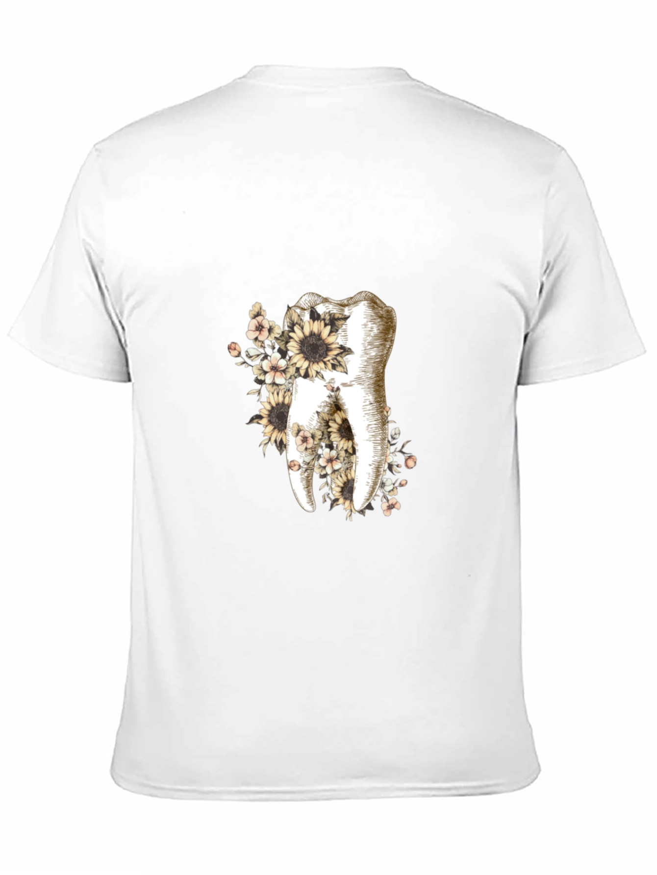 Floral Tooth Graphic Tee - Dentist Gift