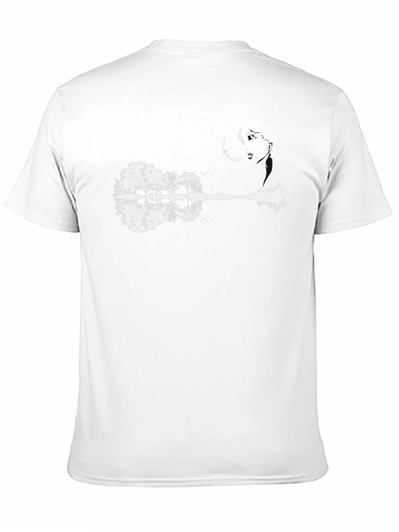 Nature & Music T-Shirt - Black Cotton Tee