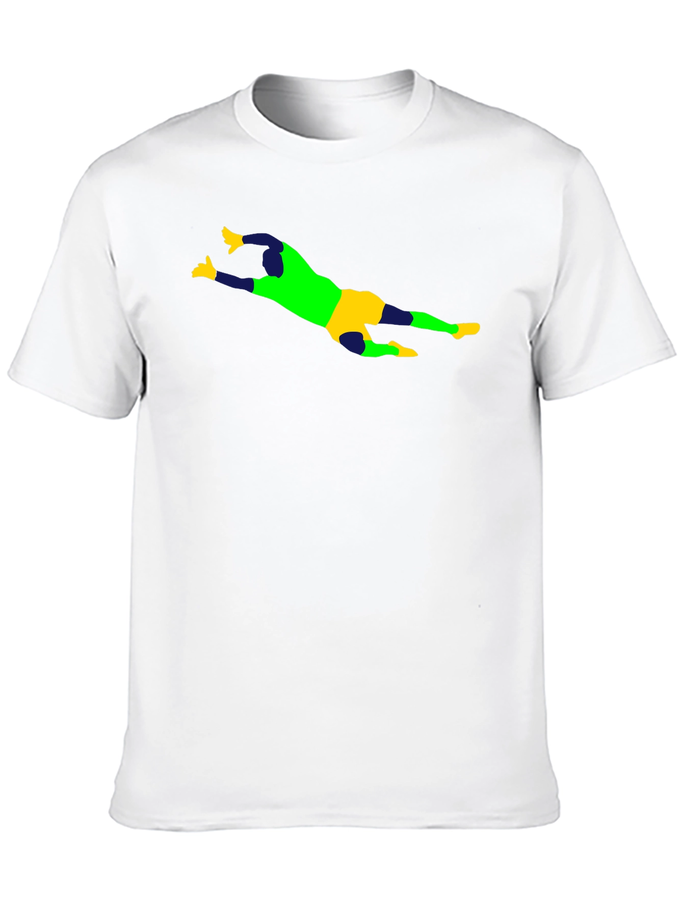 Goalkeeper Graphic Tee - Black Cotton Shirt