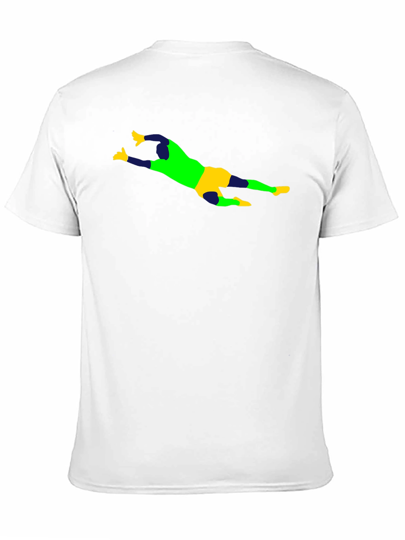 Goalkeeper Graphic Tee - Black Cotton Shirt