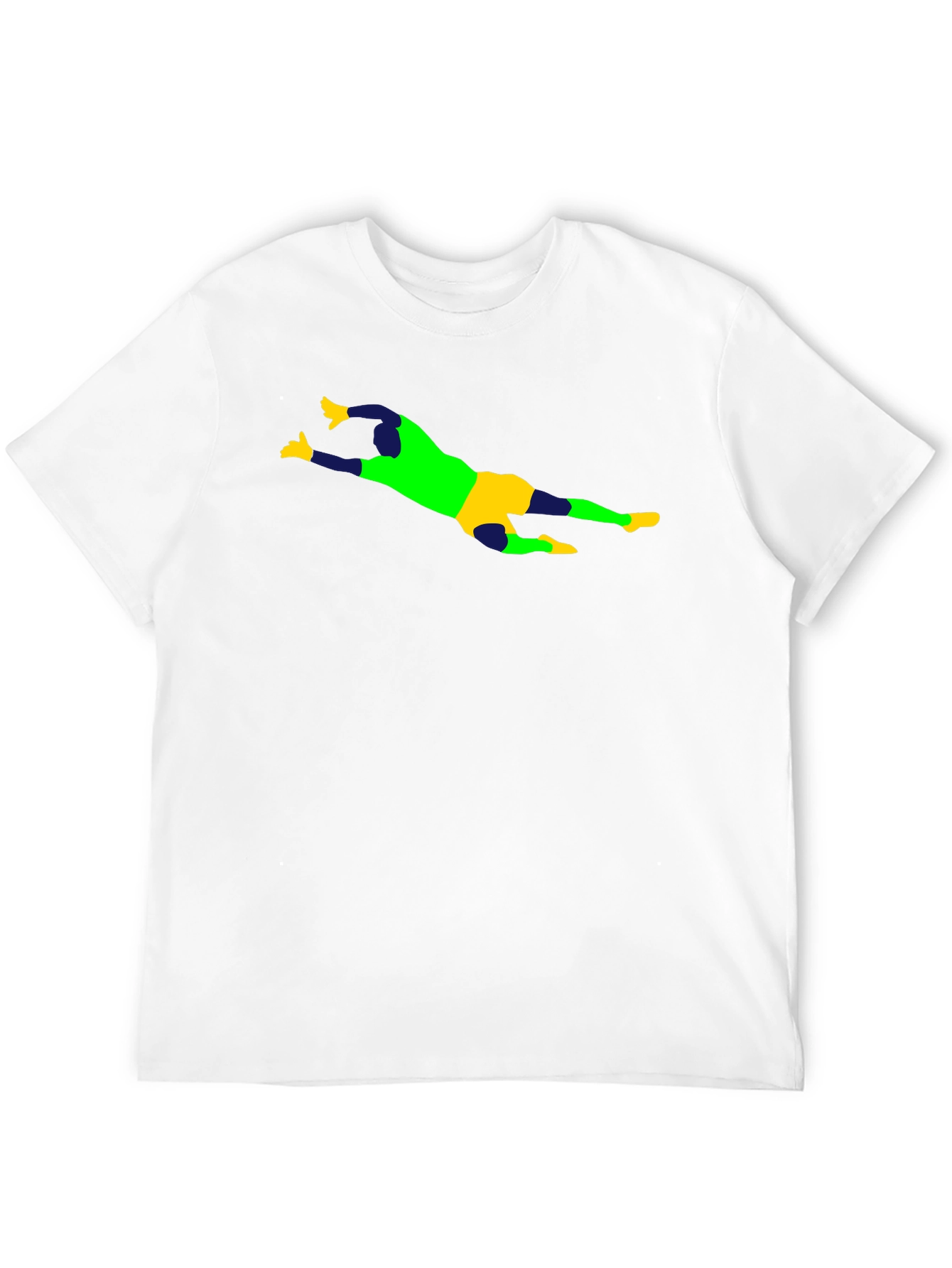 Goalkeeper Graphic Tee - Black Cotton Shirt