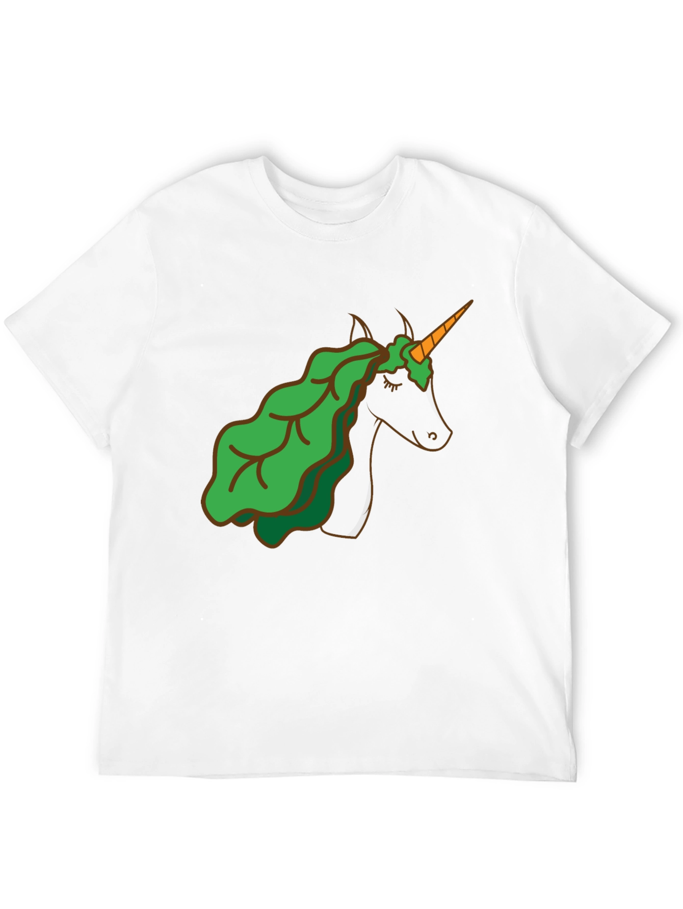 Unicorn Lettuce Hair T-Shirt - Black