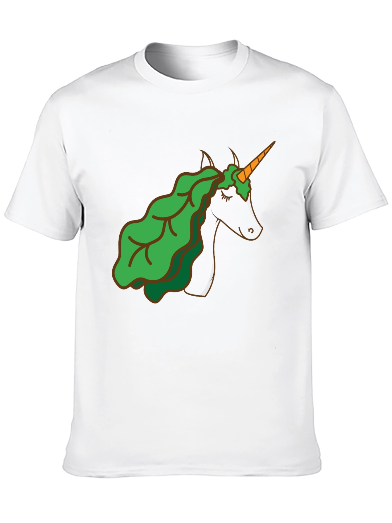 Unicorn Lettuce Hair T-Shirt - Black