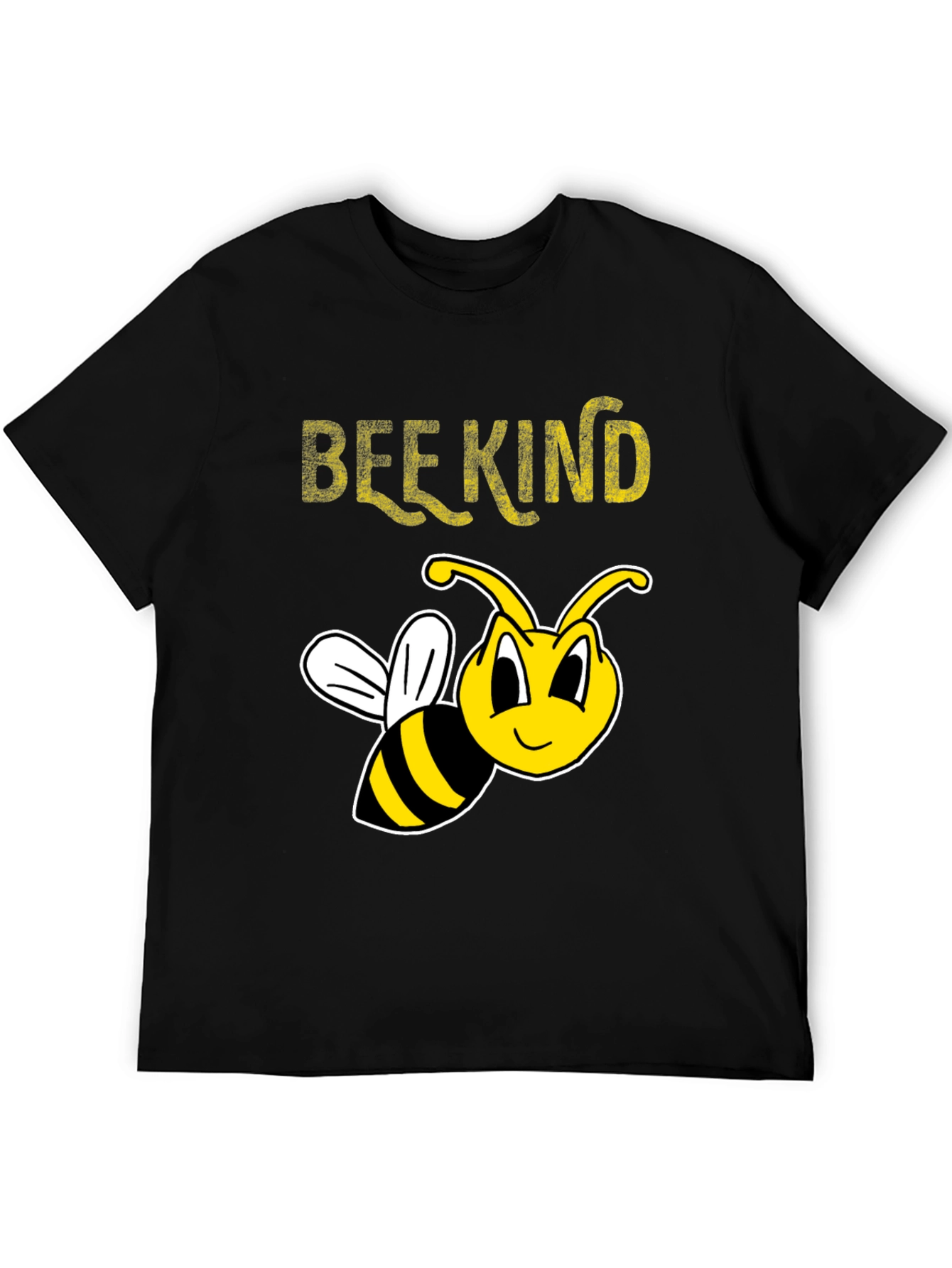 Bee Kind T-Shirt - Black Crew Neck Tee