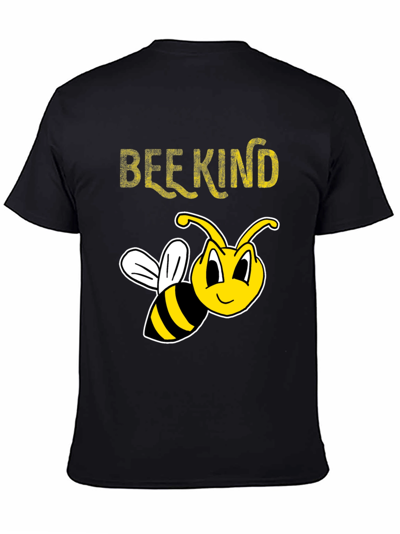 Bee Kind T-Shirt - Black Crew Neck Tee