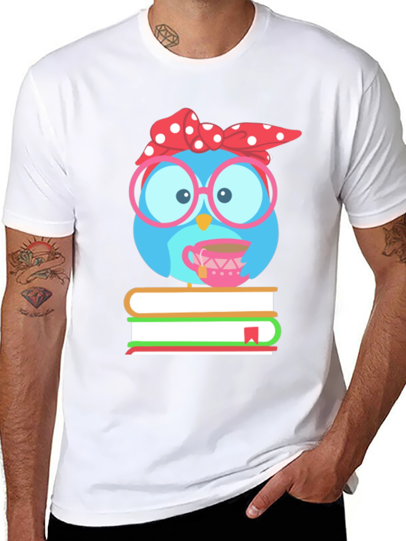 Bookish Owl T-Shirt - Cute Reader Tee