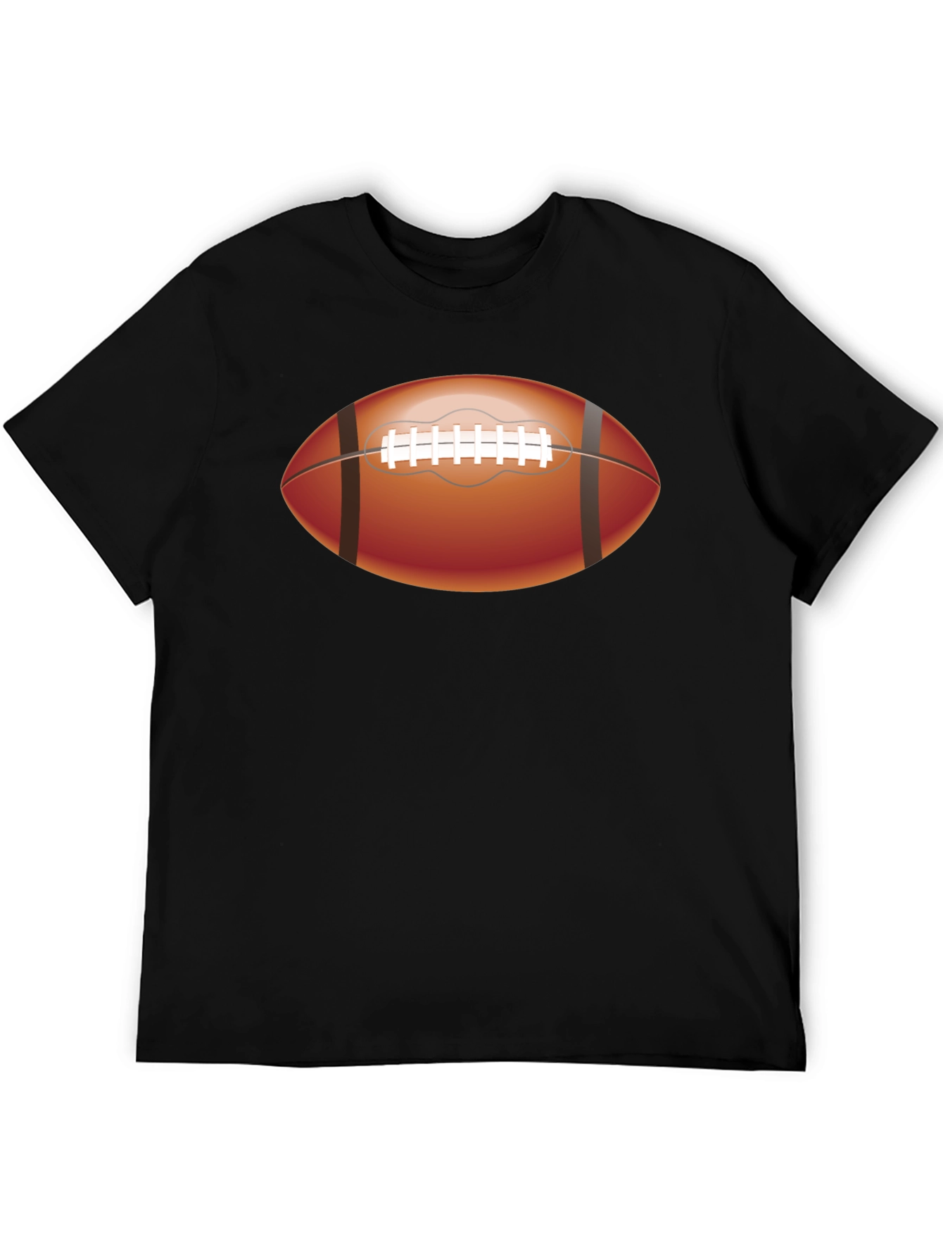 Football Graphic Tee - Sporty Black T-Shirt