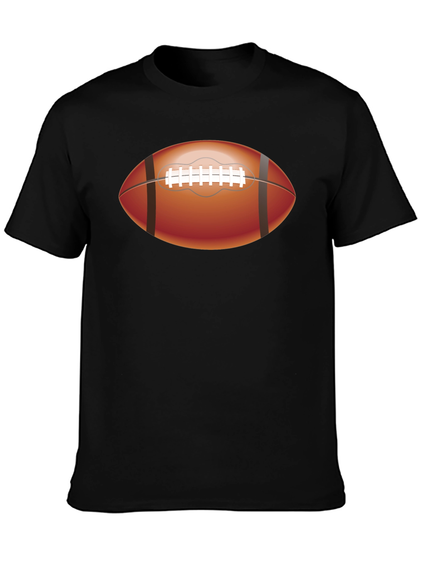 Football Graphic Tee - Sporty Black T-Shirt