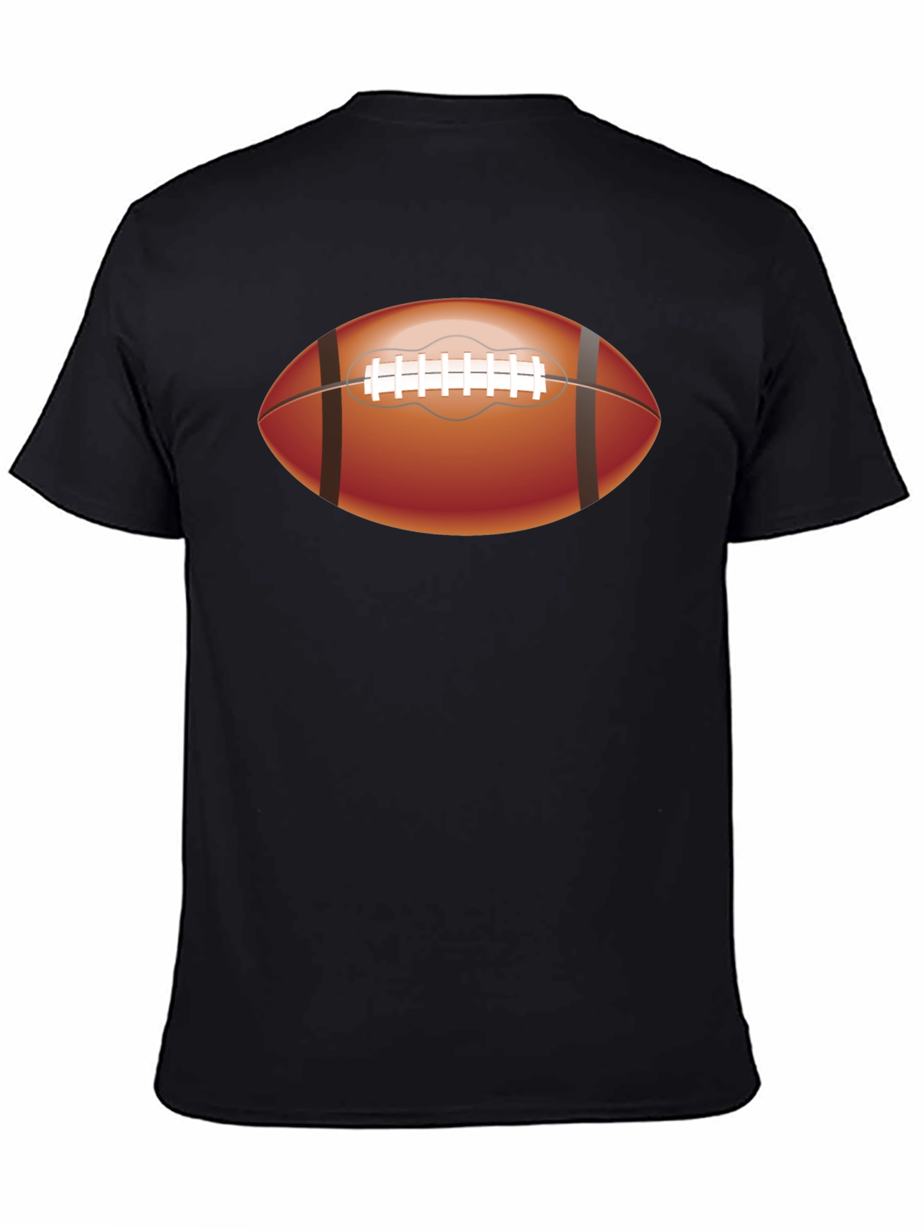 Football Graphic Tee - Sporty Black T-Shirt