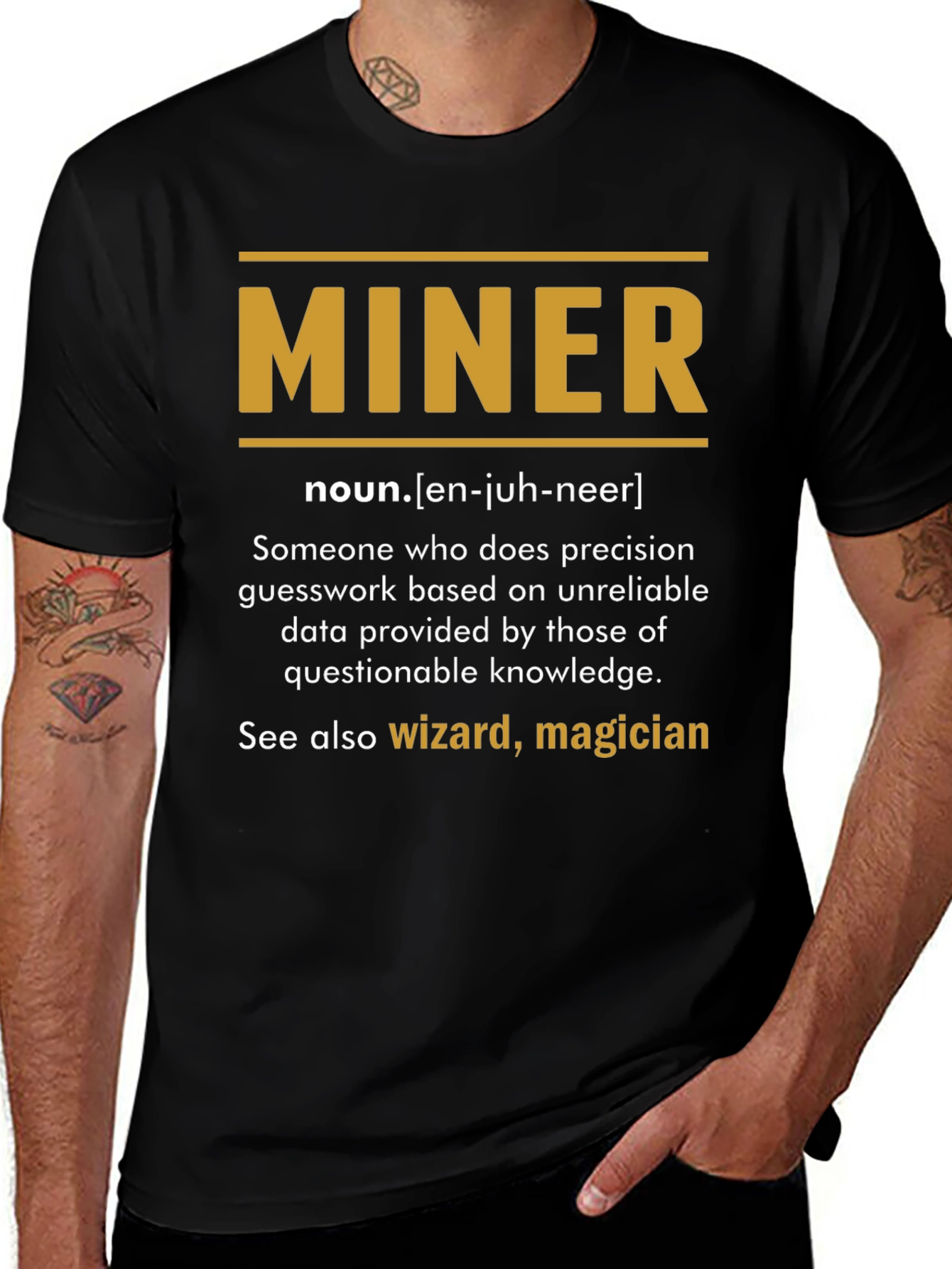 Funny Miner Definition T-Shirt