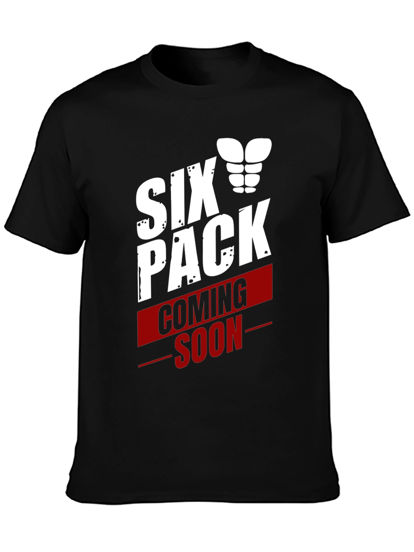 Six Pack Coming Soon Graphic T-Shirt