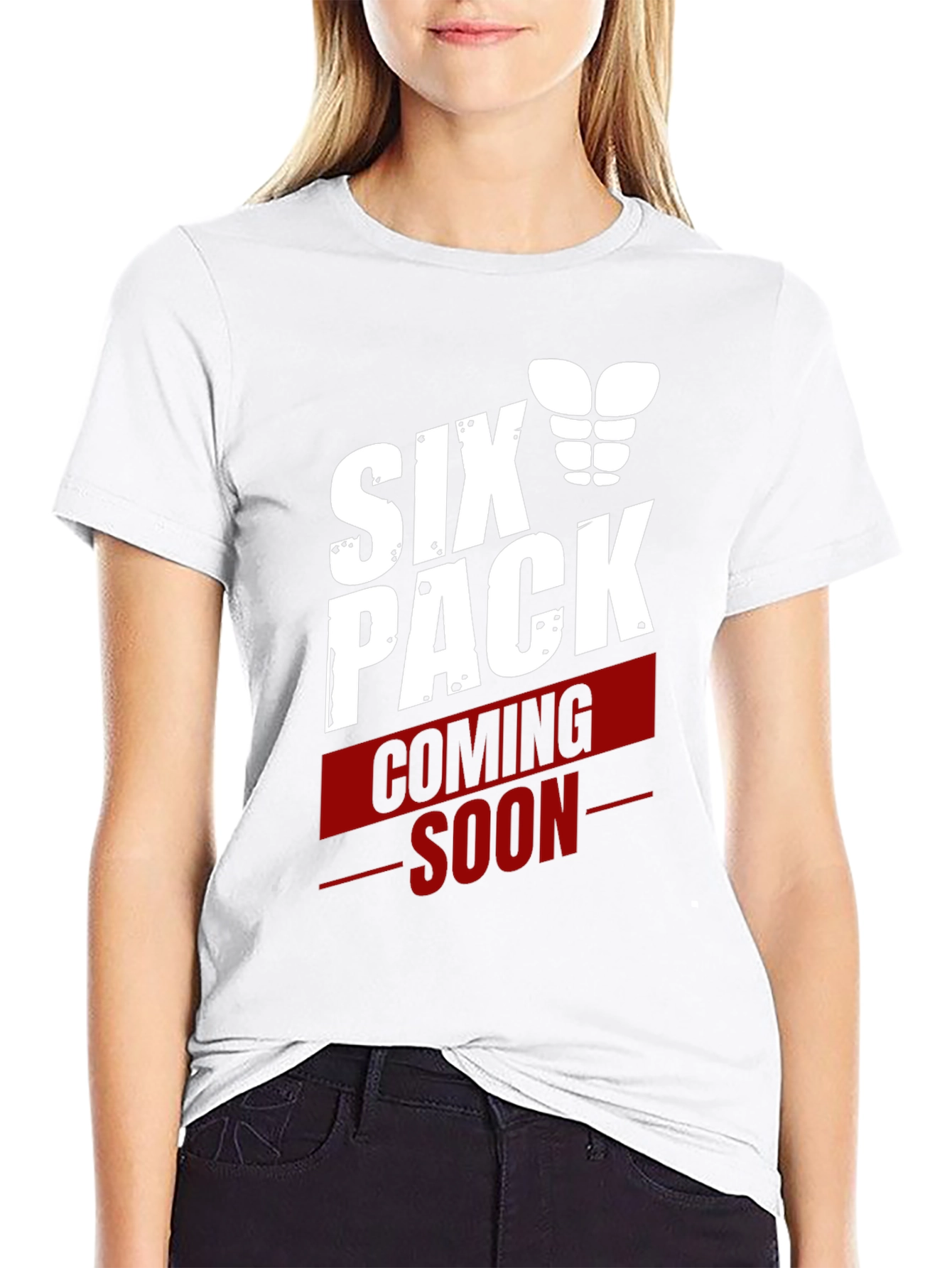 Six Pack Coming Soon Graphic T-Shirt
