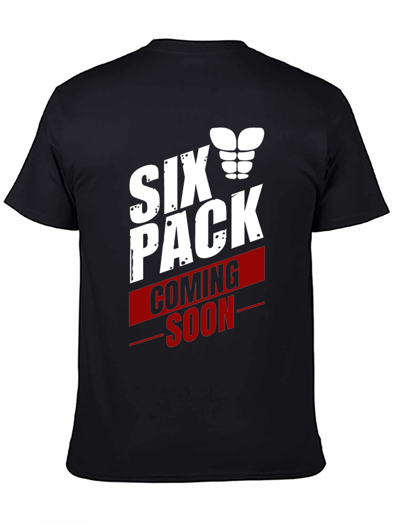 Six Pack Coming Soon Graphic T-Shirt
