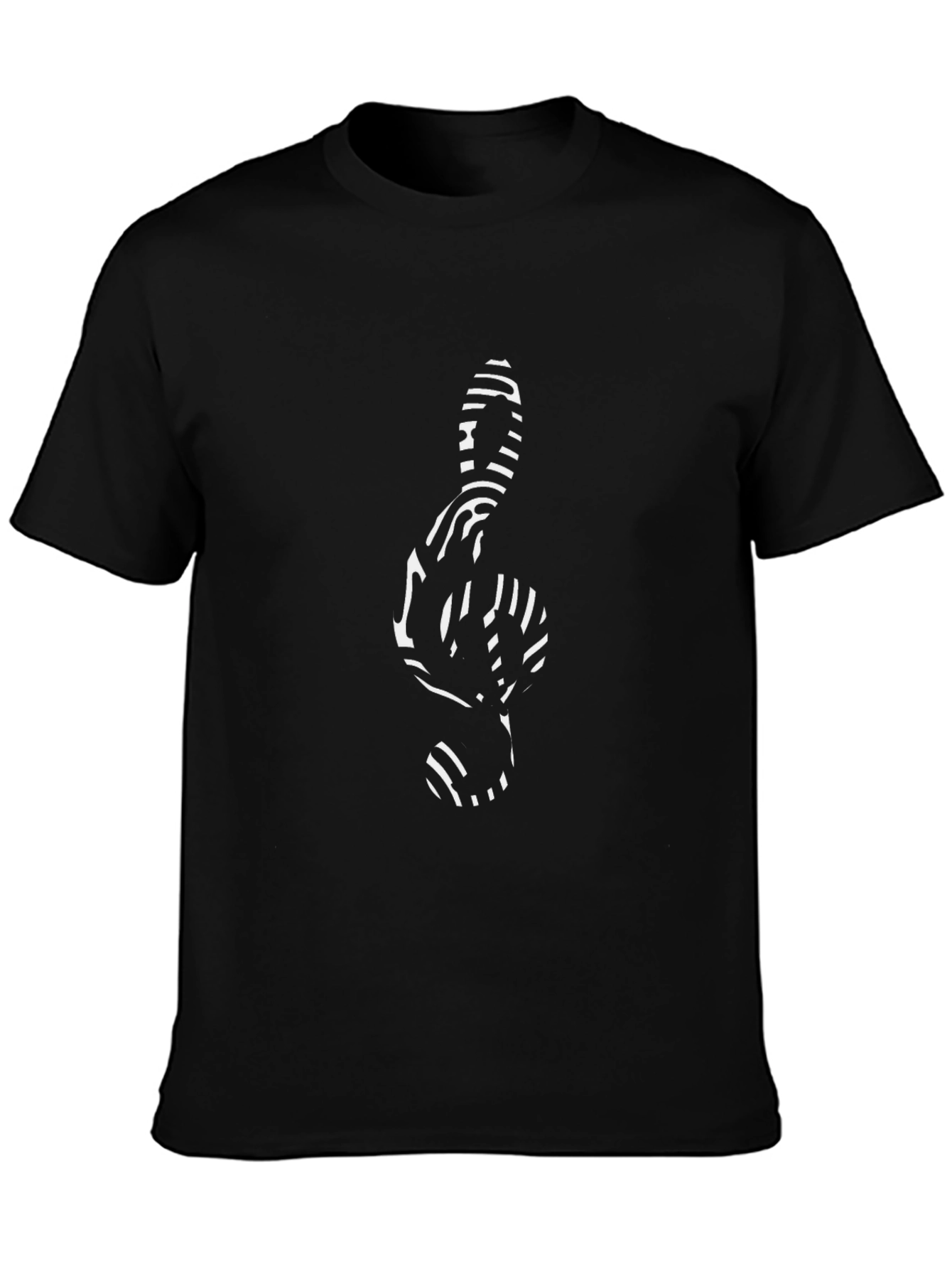 Musical Clef Graphic Tee - Black Cotton T-Shirt