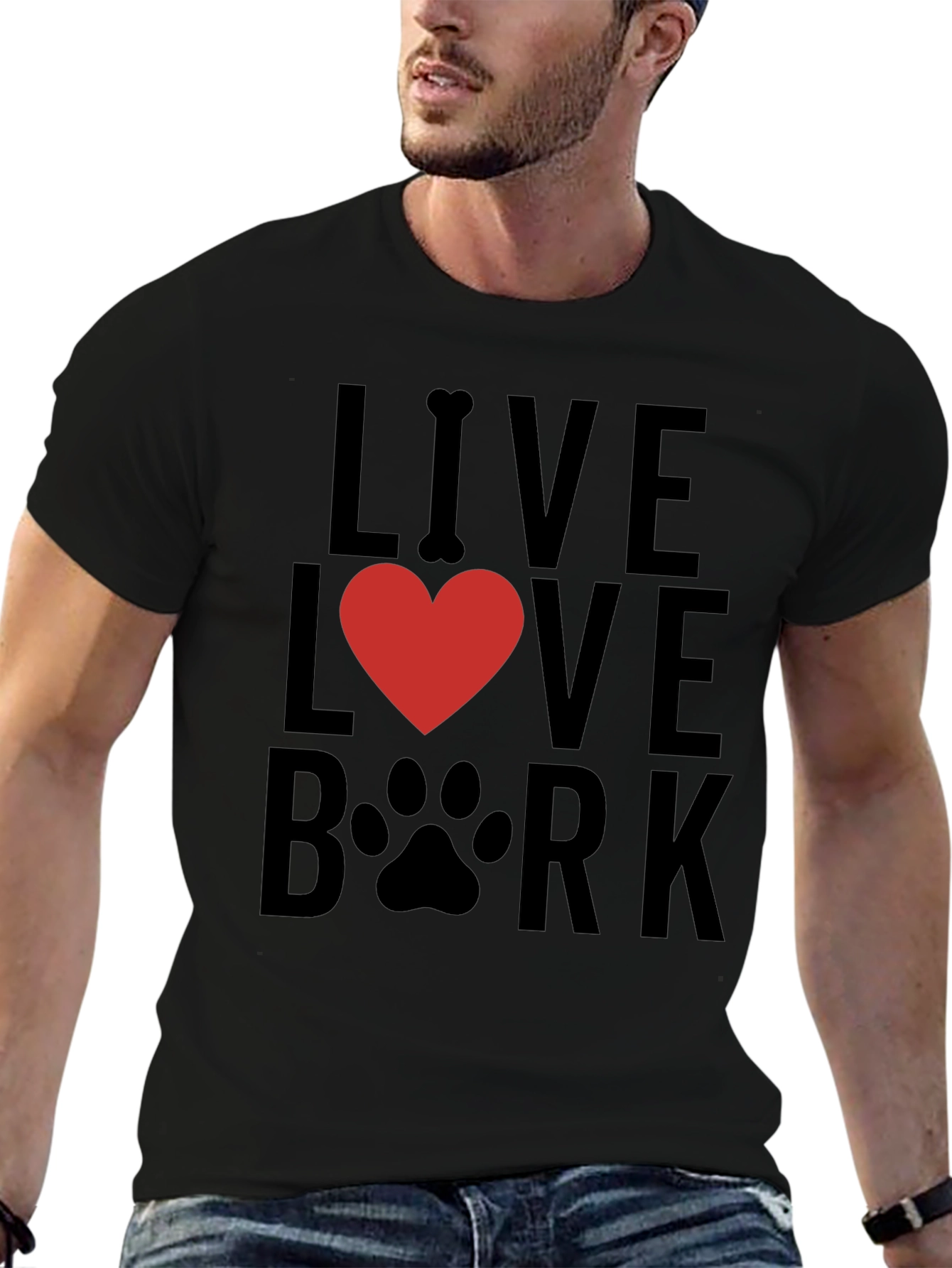 Live Love Bark T-Shirt - Dog Lover Tee